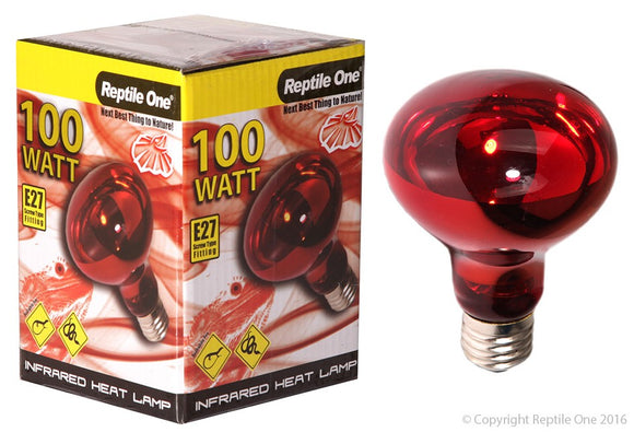 REPTILE ONE INFRARED HEAT LAMP 100W