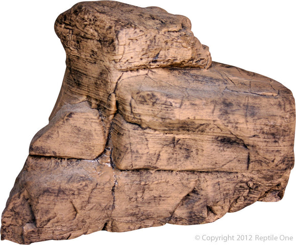 REPTILE ONE ORNAMENT LAYERED ROCK LARGE 34 X 22 X 23CM