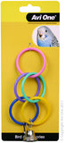 AVI ONE BIRD TOY OLYMPIC RING WITH BELL