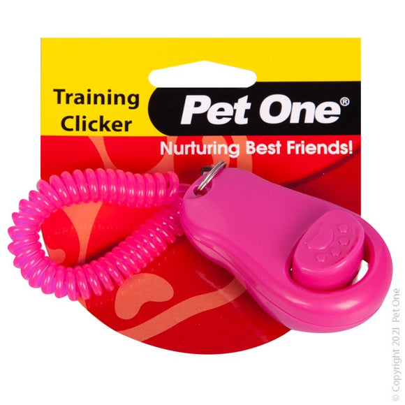 PET ONE TRAINING CLICKER PINK