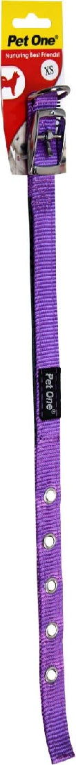 PET ONE 18.5-28.5CM COLLAR NYLON 15MM PURPLE