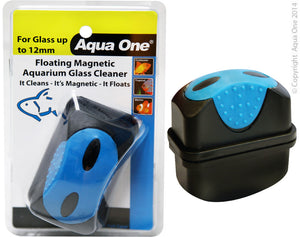 AQUA ONE FLOATING MAGNET CLEANER UP TO 12MM GLASS