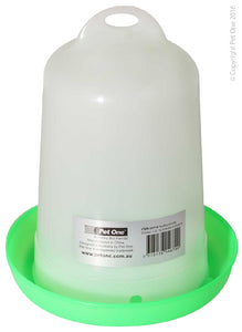 PET ONE POULTRY GRAVITY DRINKER 1.5L 16.5CM DIA x 21CM H