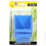 AVI ONE FEEDER HIGH BACK WITH PERCH SMALL 2PK