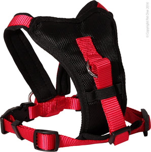 PET ONE 38-46CM HARNESS COMFY15MM PADDED BLACK