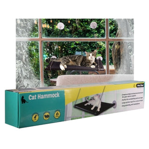 PET ONE CAT WINDOW HAMMOCK 67X40CM BLACK
