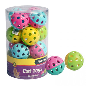 PET ONE CAT TOY SOCCER BALL 4.5CM ASSORTED COLOUR