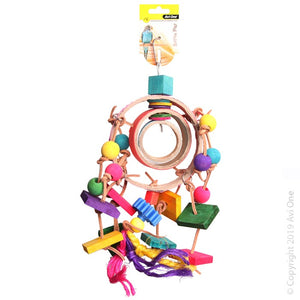 AVI ONE BIRD TOY DREAM CATCHER WITH WOODEN AND PLASTIC