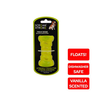 SCREAM XTREME TREAT BONE GREEN SMALL 9CM