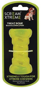 SCREAM XTREME TREAT BONE GREEN 13CM