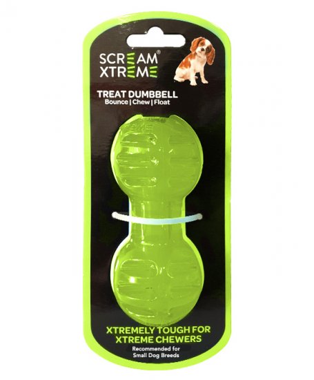 SCREAM XTREME TREAT DUMBBELL GREEN SMALL 11.5CM