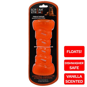 SCREAM XTREME TREAT BONE ORANGE XL 20CM