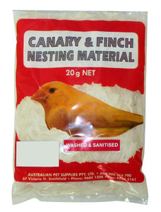 CANARY AND FINCH NESTING MATERIAL - NESTING FEATHERS 20G