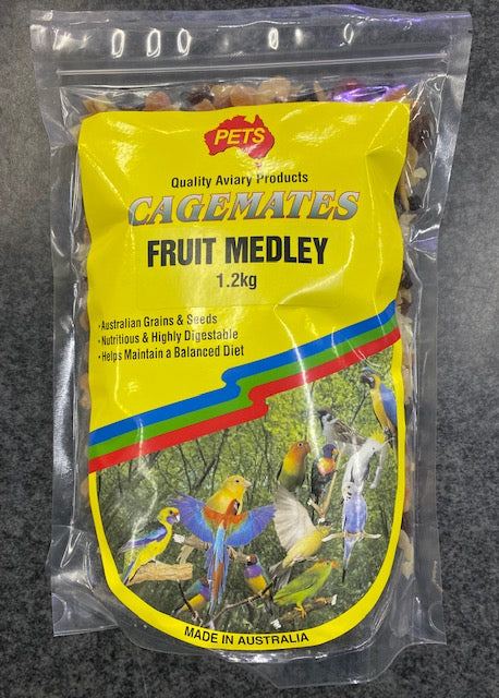 AUSTRALIAN PETS CAGEMATE FRUIT MEDLEY 1.2KG
