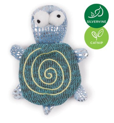 KAZOO TOPSY TURTLE WITH SILVERVINE AND CATNIP